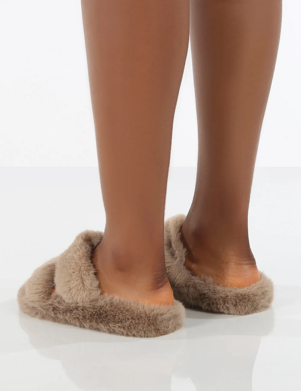 Bunny Stone Double Strap Fluffy Slippers sold by Public Desire product image thumbnail 2