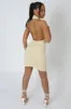 High Neck Backless Dress Butter sold by Public Desire
