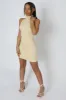High Neck Backless Dress Butter sold by Public Desire