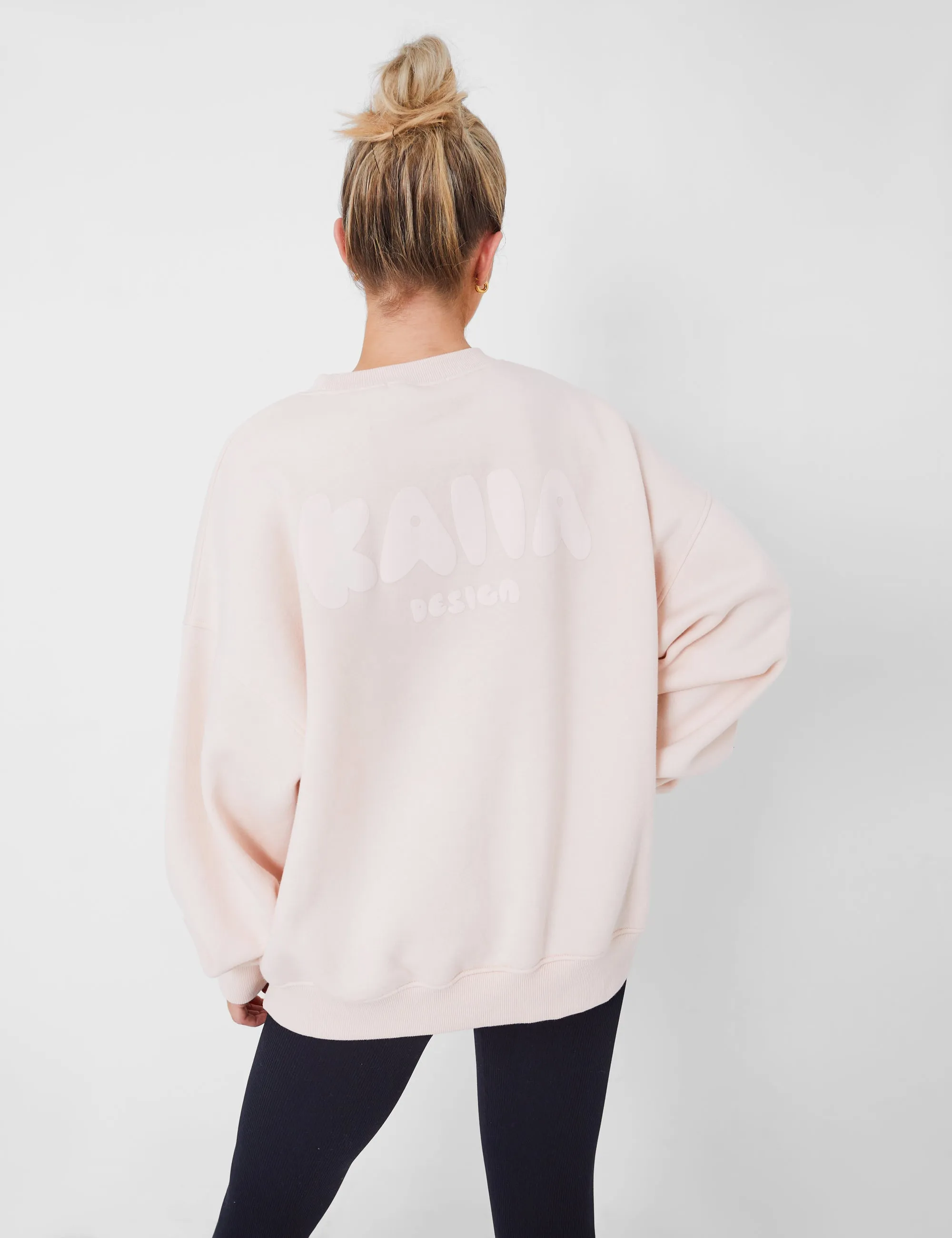Kaiia Design Oversized Sweatshirt Pale Pink sold by Public Desire product image thumbnail 4