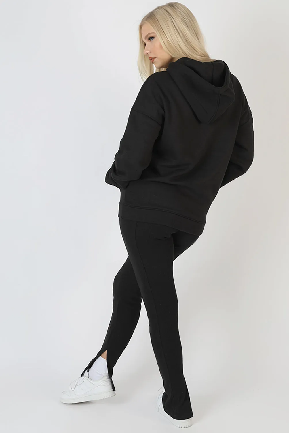 Oversized Hoodie With Front Pocket Black sold by Public Desire product image thumbnail 4