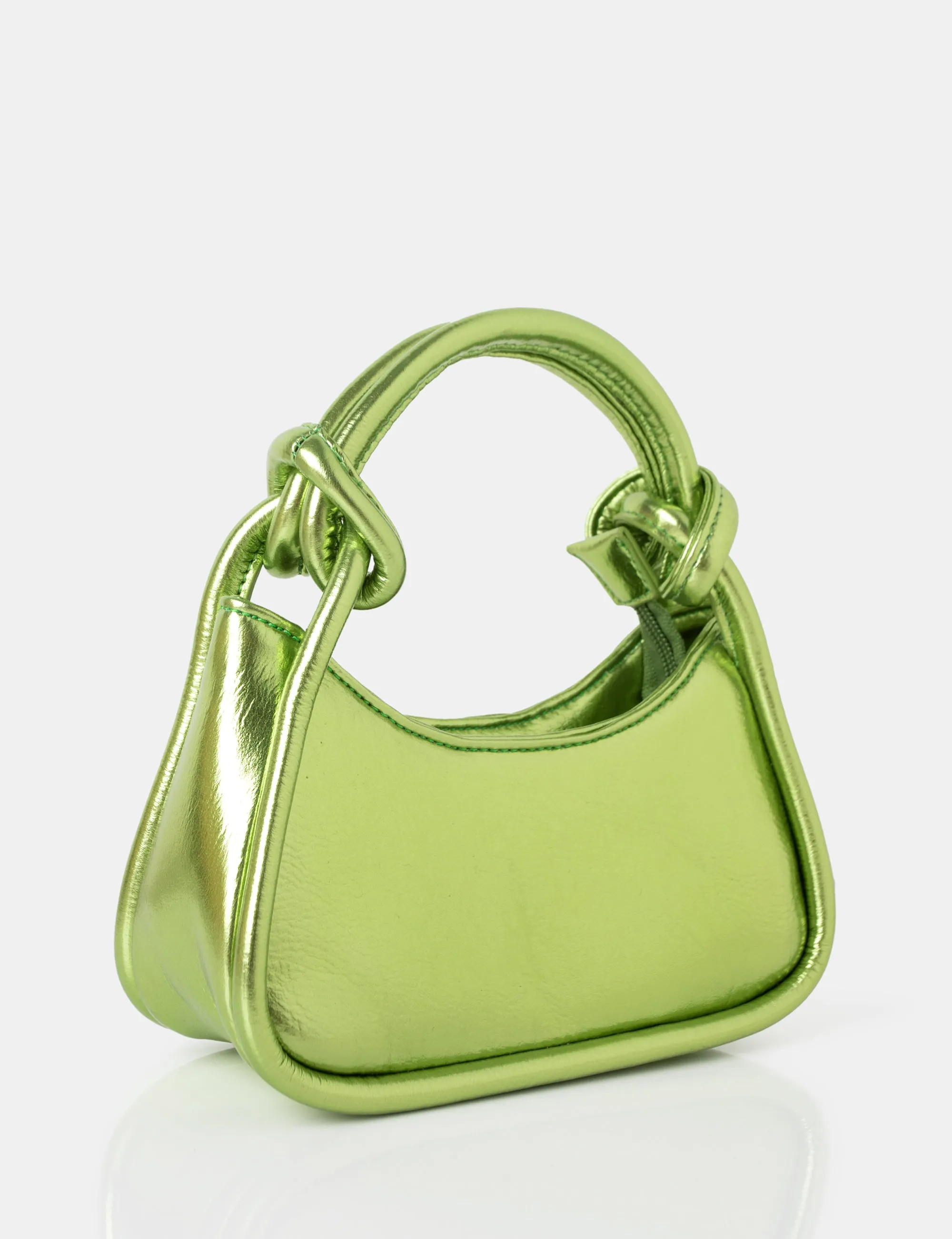 The Knot Metallic Green Pu Knotted Top Handle Grab Bag sold by Public Desire product image thumbnail 2