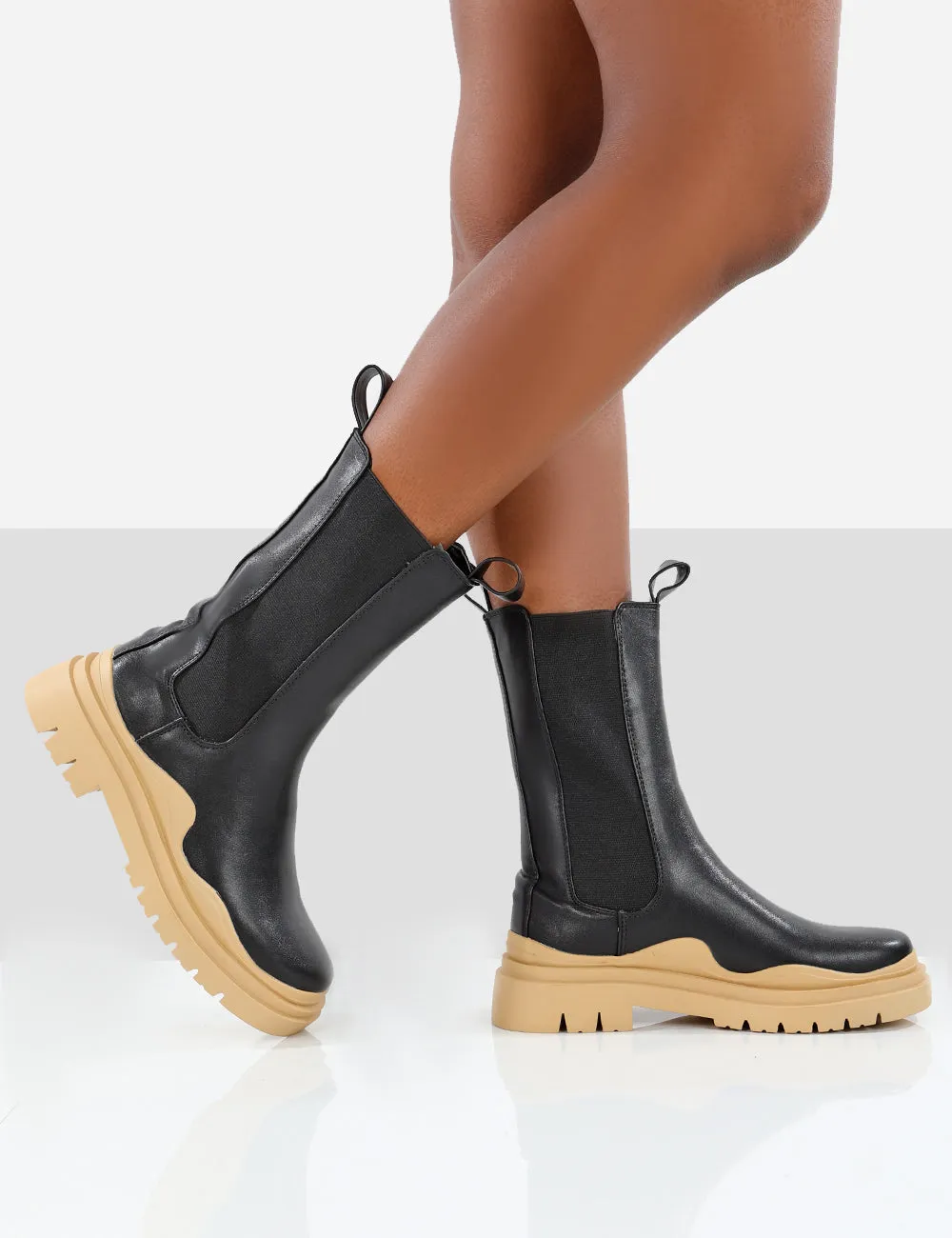 Oakley Black and Butter Platform Chunky Sole Ankle Boots sold by Public Desire product image thumbnail 3