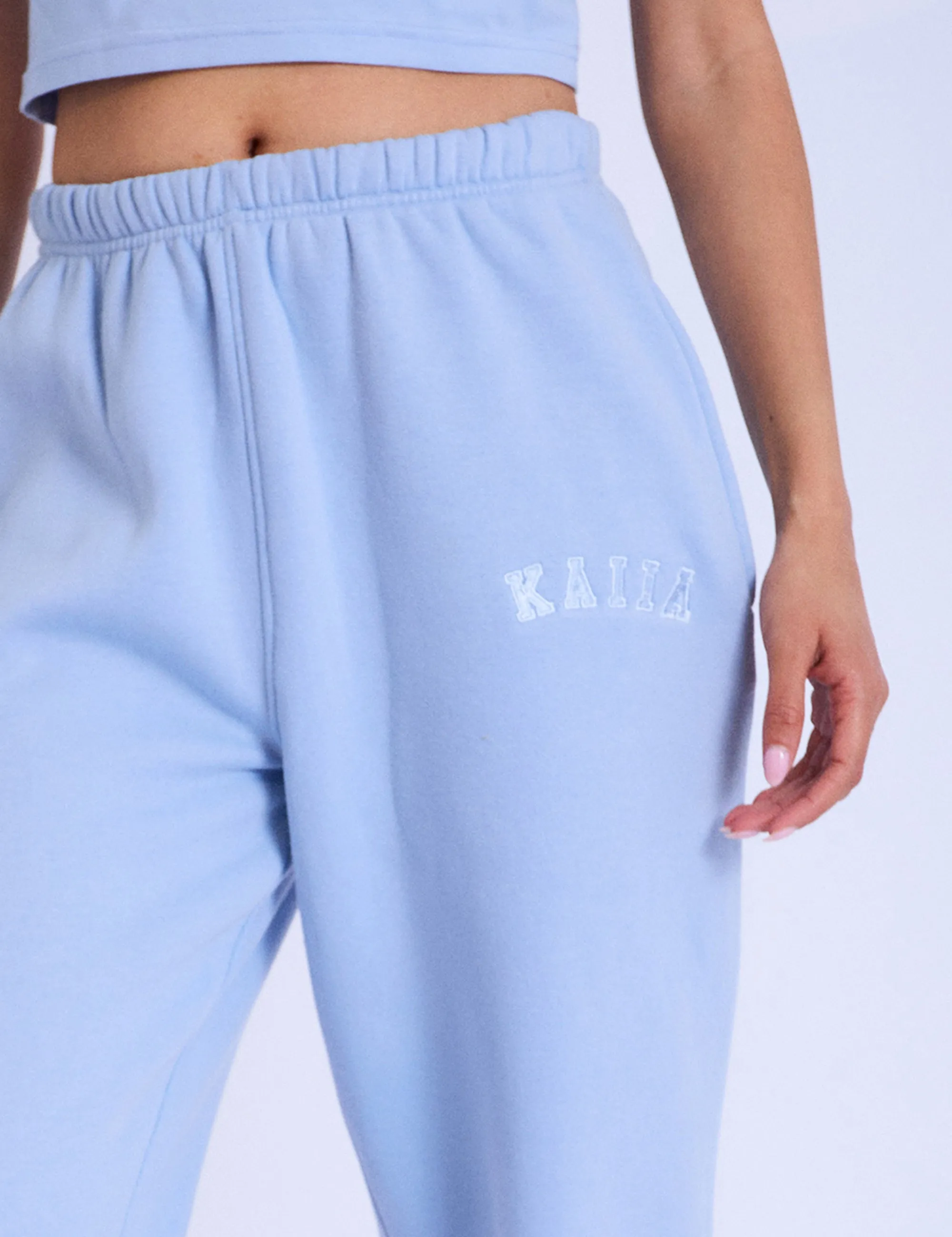 Kaiia Logo Cuffed Joggers Light Blue sold by Public Desire product image thumbnail 4