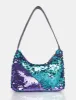 The Zane Purple Sequin Shoulder Bag sold by Public Desire
