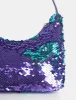 The Zane Purple Sequin Shoulder Bag sold by Public Desire