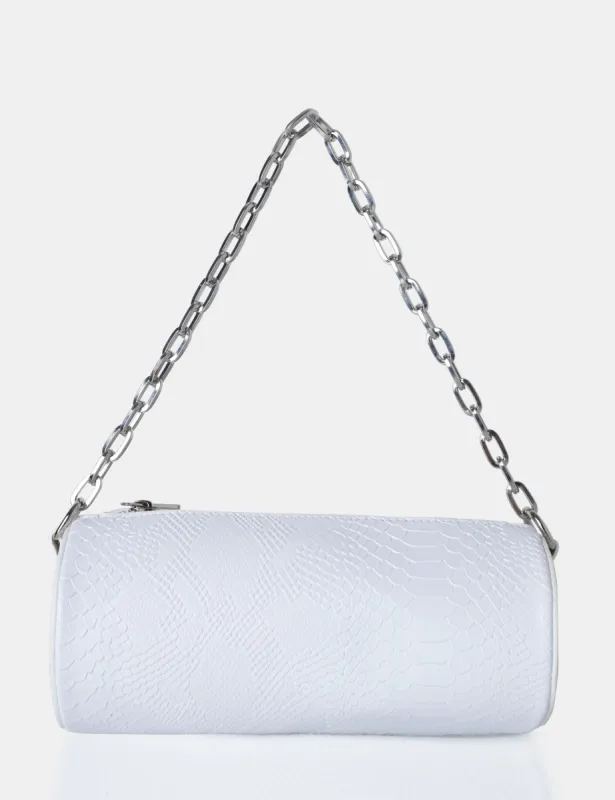 The Claudia White Croc Shoulder Bag sold by Public Desire