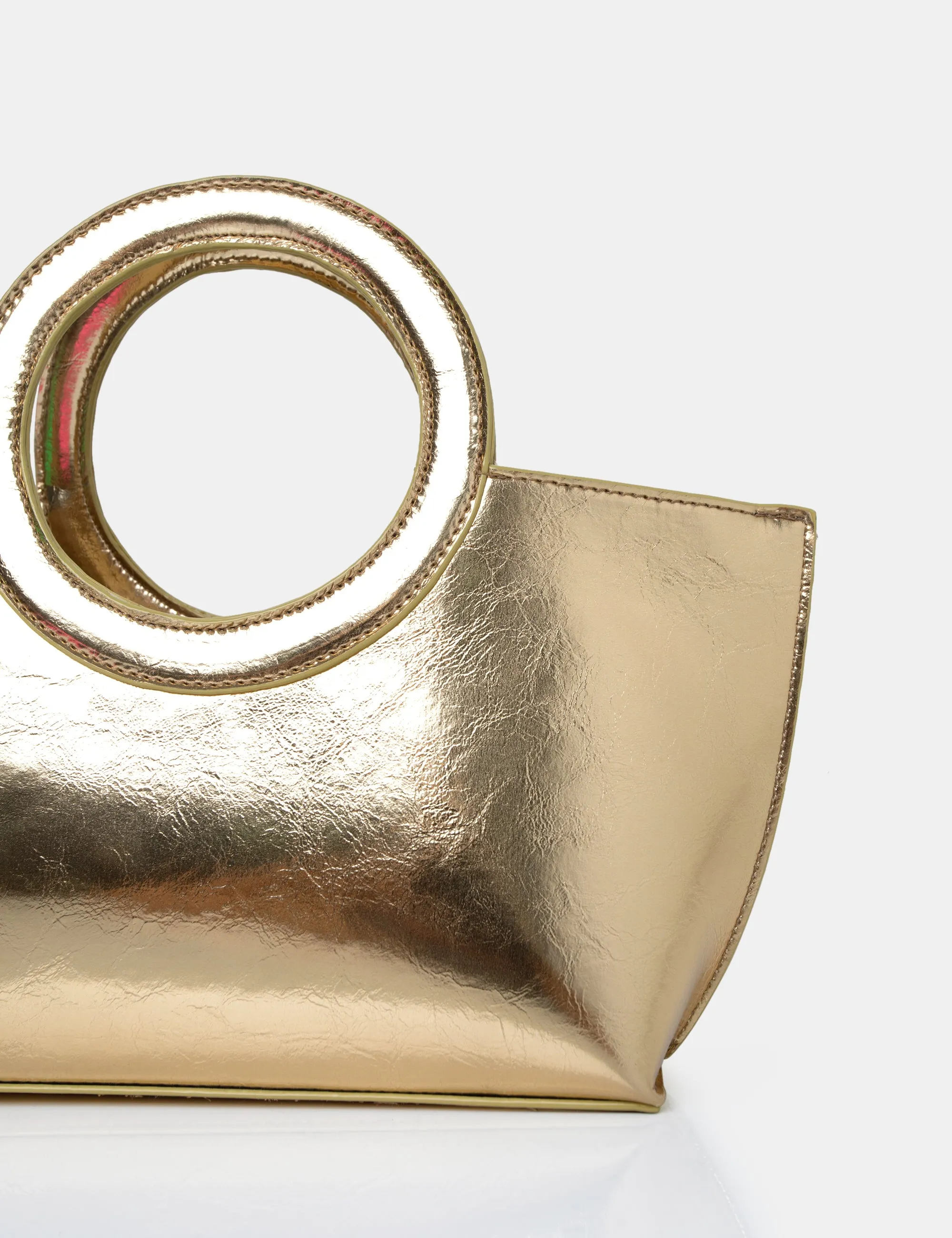 The Rae Gold Circlur Handle Grab Bag sold by Public Desire product image thumbnail 2