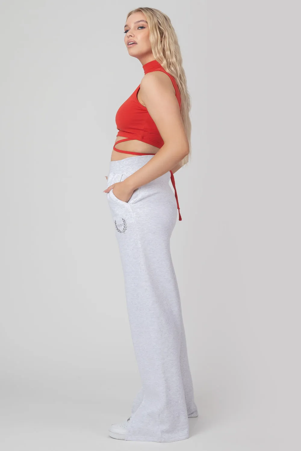 High Neck Strappy Waist Crop Top Red sold by Public Desire product image thumbnail 3