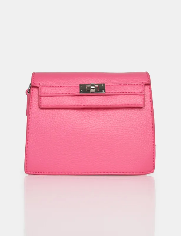 The Devlin Bright Pink PU Mini Bag sold by Public Desire