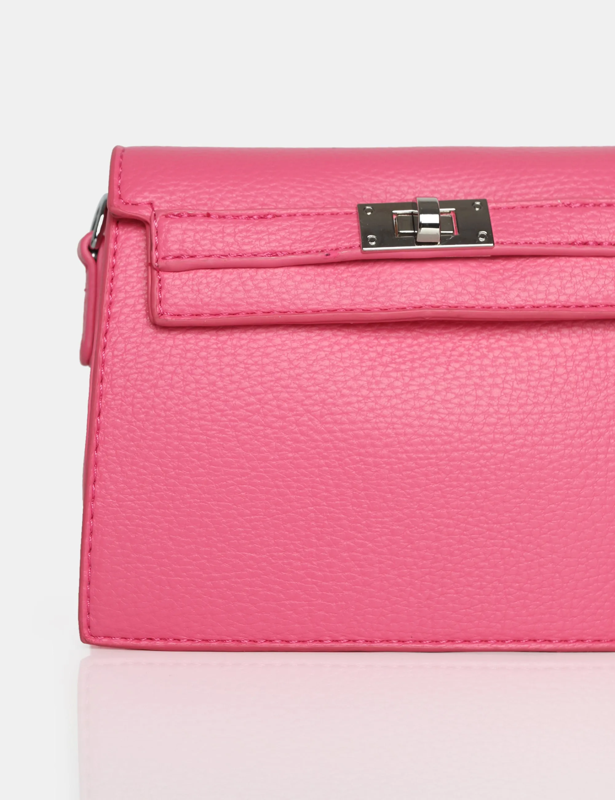 The Devlin Bright Pink PU Mini Bag sold by Public Desire product image thumbnail 3