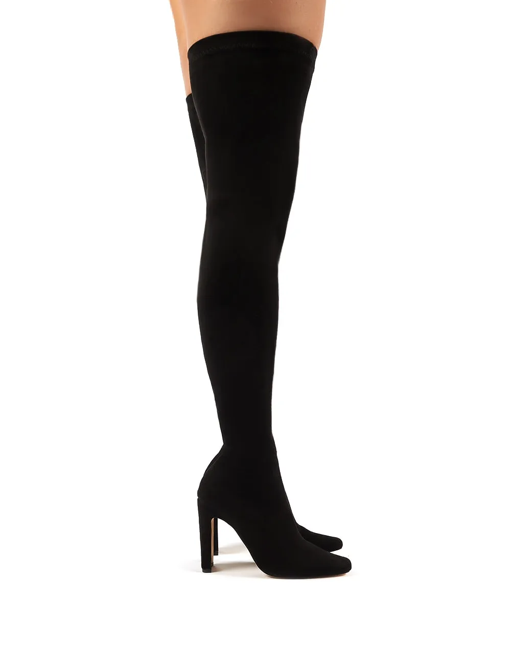 Pernille Over the Knee Boots in Black sold by Public Desire product image thumbnail 2