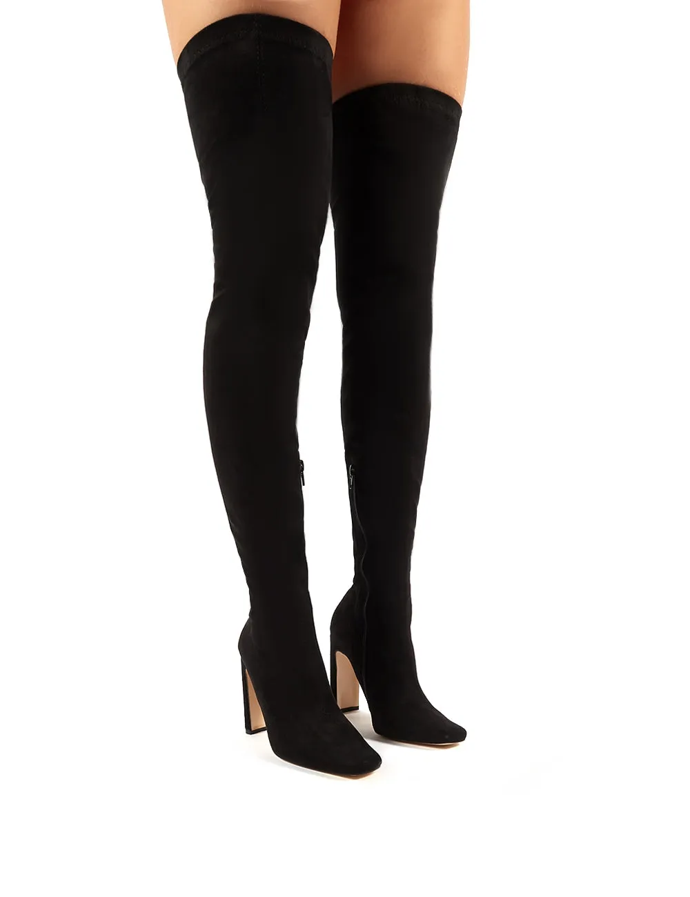 Pernille Over the Knee Boots in Black sold by Public Desire product image thumbnail 4