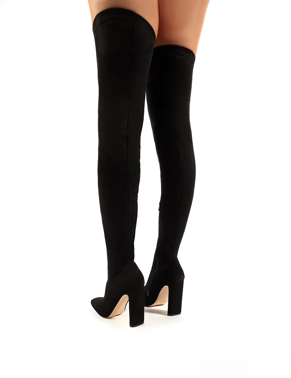 Pernille Over the Knee Boots in Black sold by Public Desire product image thumbnail 3