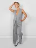 Kaiia Tailored Button Detail Longline Top Co-ord in Grey sold by Public Desire