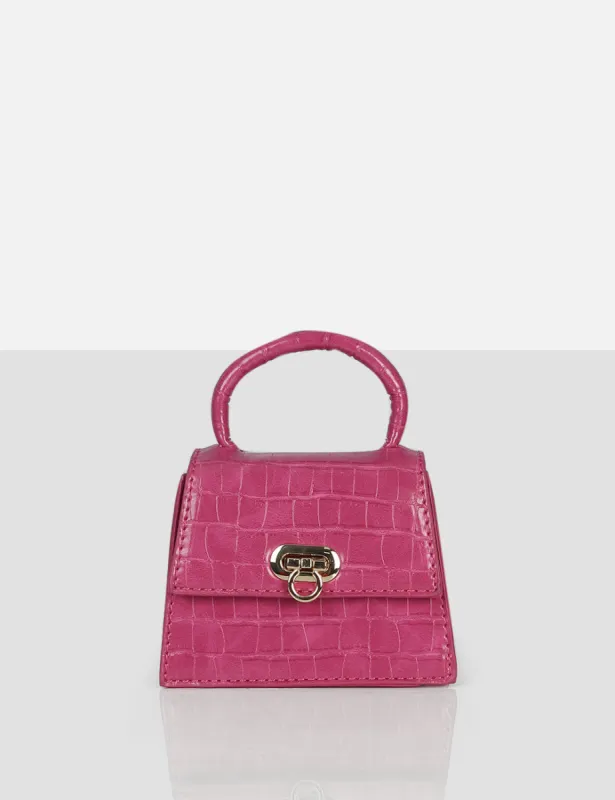 The Lilly Fuchsia Textured Mini Bag sold by Public Desire