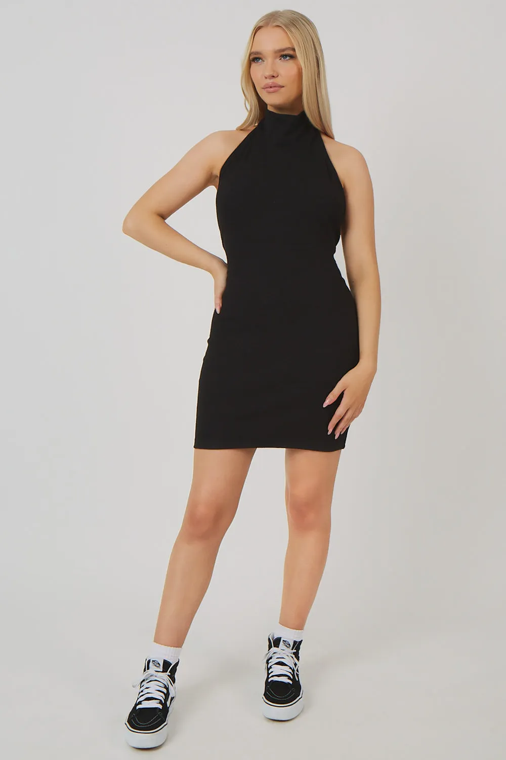 High Neck Backless Dress sold by Public Desire