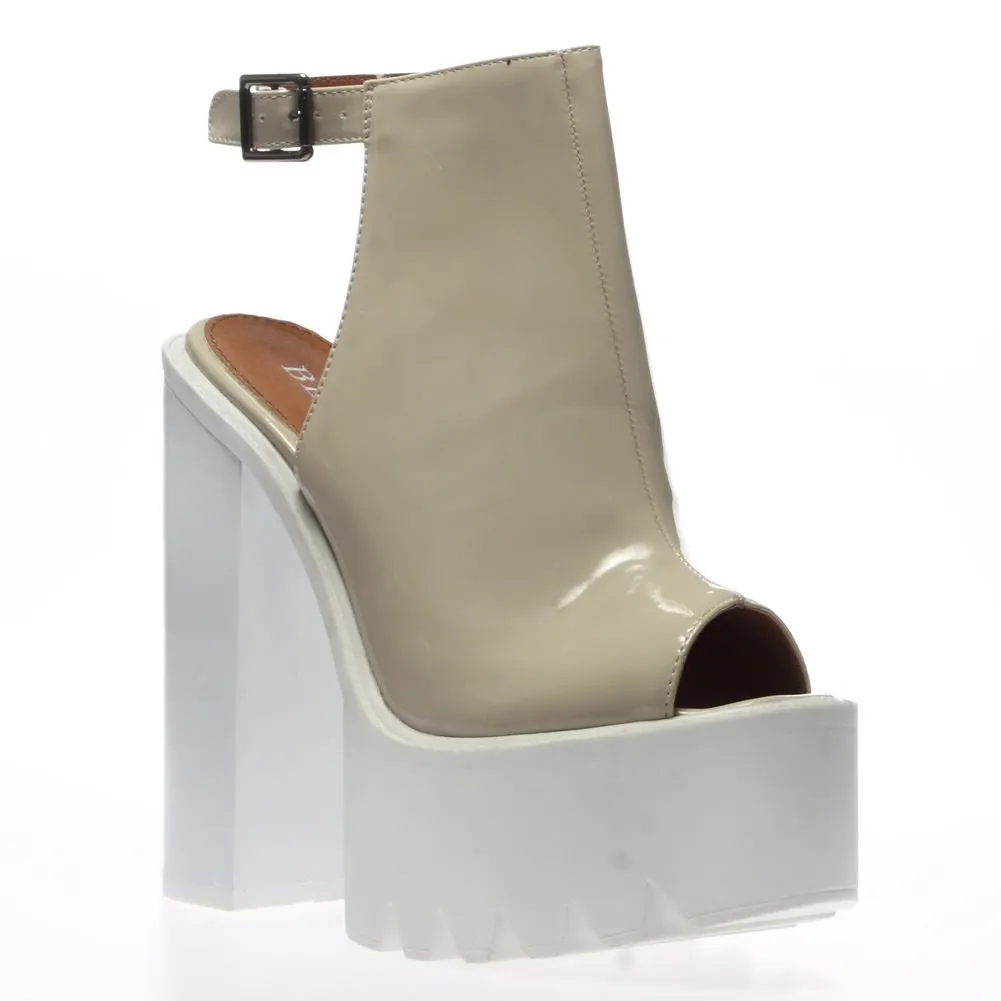 Kelis Nude Cleated Sole Platform Heel Shoes sold by Public Desire product image thumbnail 2