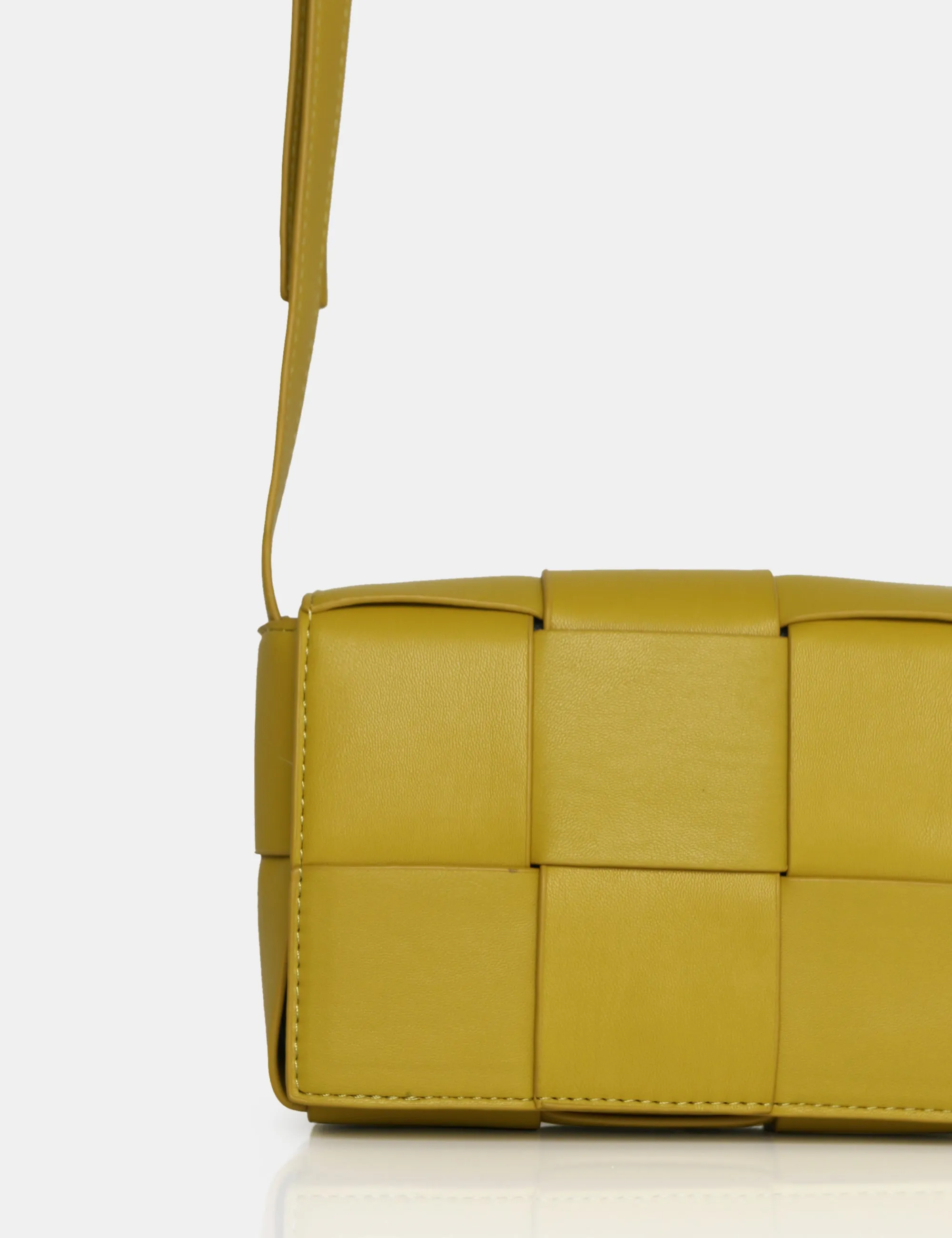 The Gianna Chartreusse Mini Crossbody Shoulder Bag sold by Public Desire product image thumbnail 3