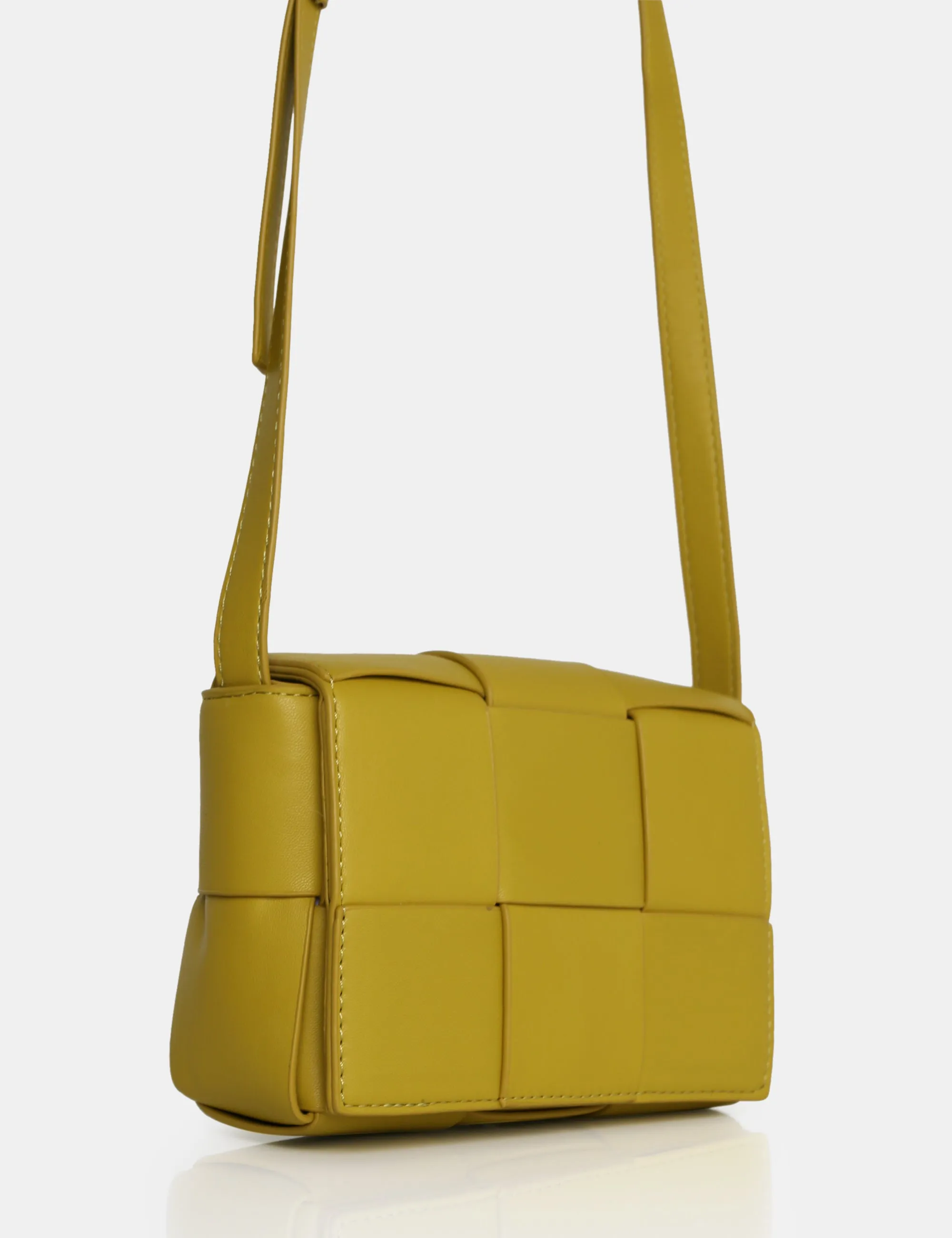 The Gianna Chartreusse Mini Crossbody Shoulder Bag sold by Public Desire product image thumbnail 2