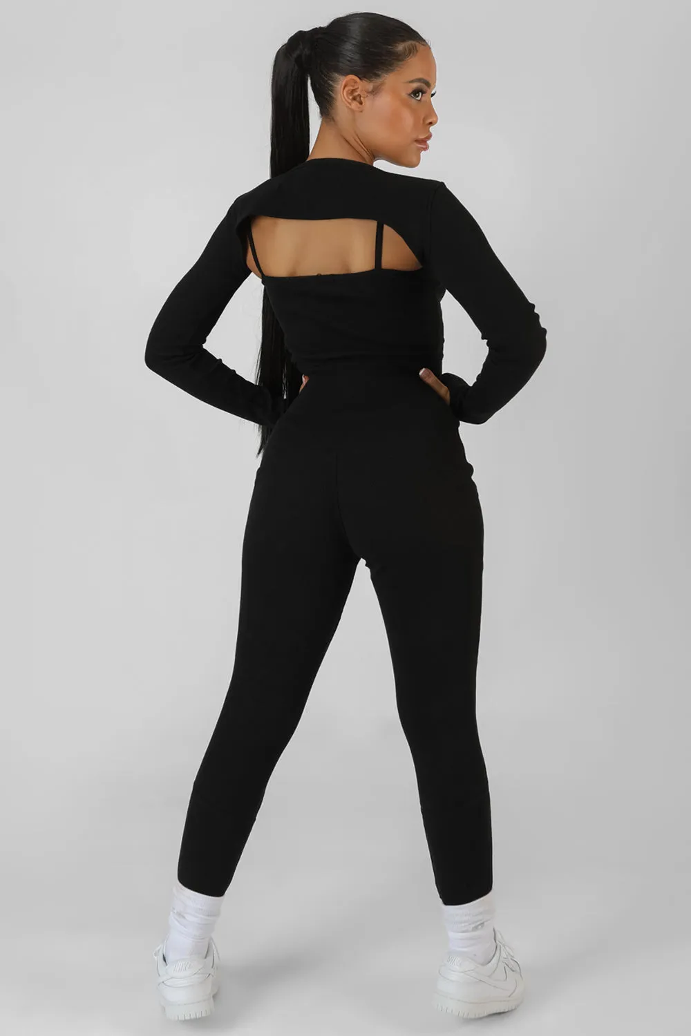 Extreme Kaiia Sport Crop Top Black sold by Public Desire product image thumbnail 4