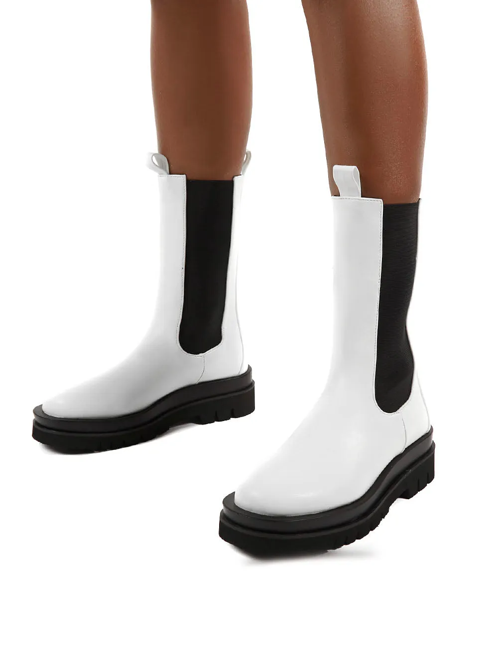 Dope White Chunky Sole Ankle Boot sold by Public Desire product image thumbnail 4