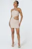 Asymmetric Cutout Waist Strappy Mini Dress sold by Public Desire