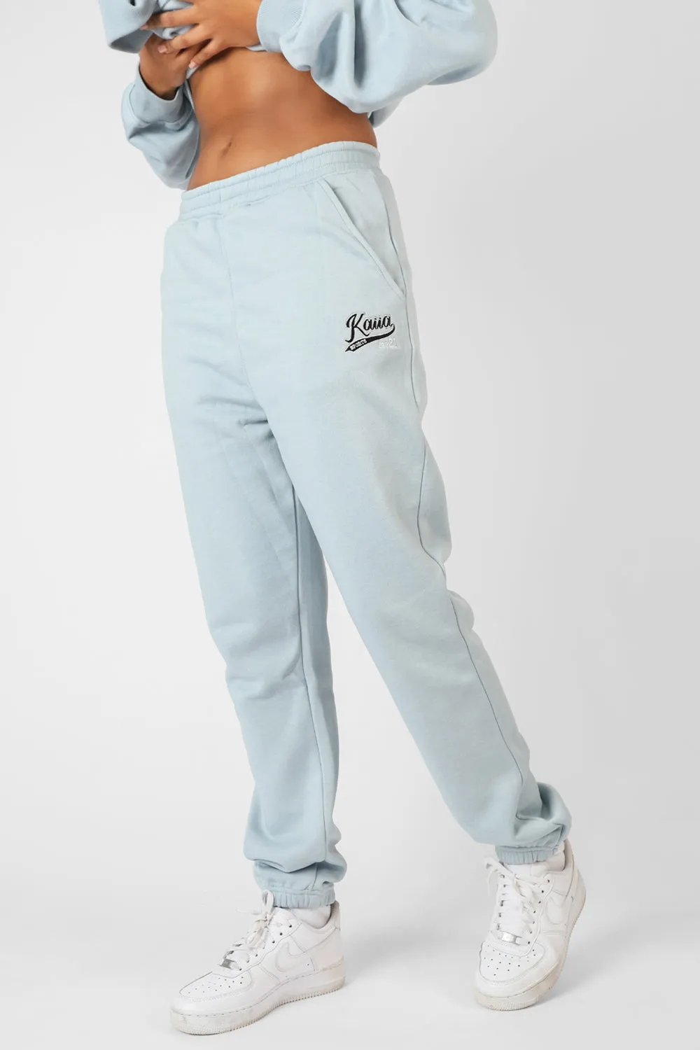 Varsity 90'S Joggers Ice Blue sold by Public Desire product image thumbnail 2