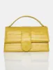 The Mika Lime Matte Croc Pu Mini Bag sold by Public Desire
