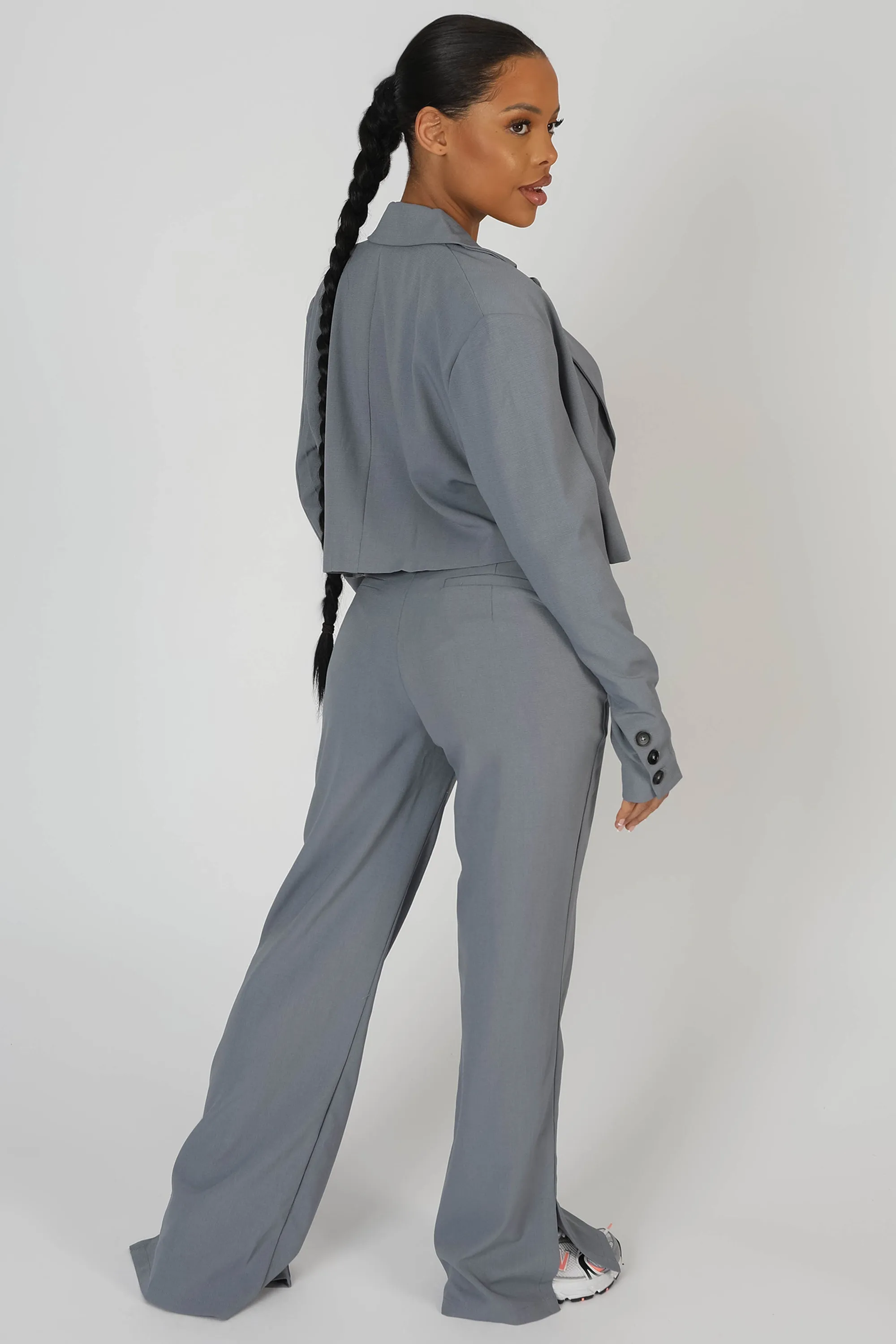 Seam Detail Relaxed Trouser Grey sold by Public Desire product image thumbnail 4