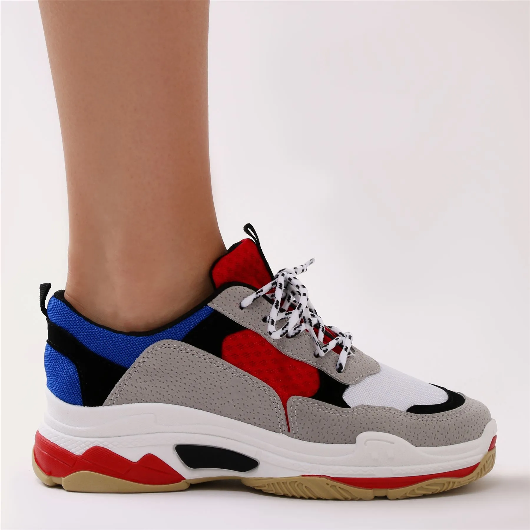 Revival Chunky Trainers in Red sold by Public Desire product image thumbnail 4