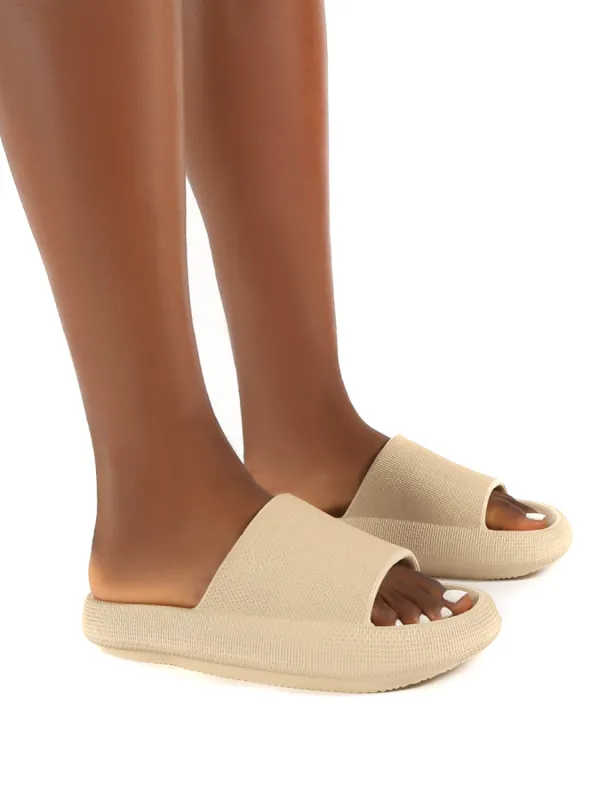 Solar Bone Rubber Flat Slider sold by Public Desire