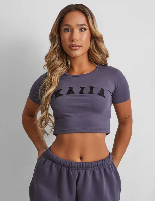 Kaiia Baby Tee Dark Grey sold by Public Desire