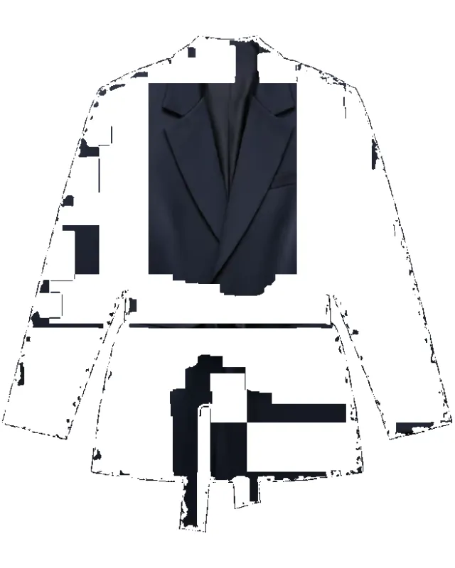 REMSEN SATIN BLAZER made by Public School