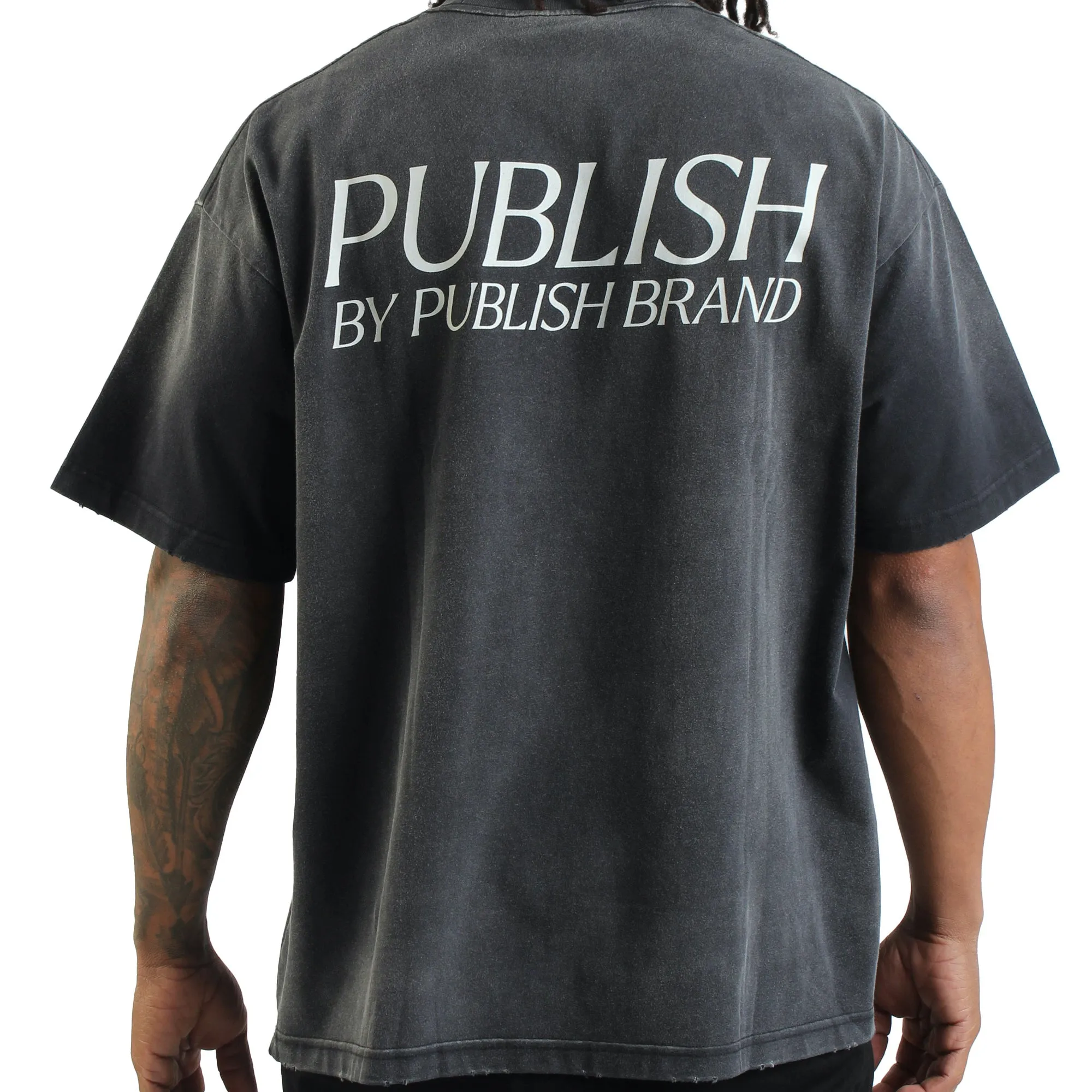 PB Monkey Washed Tee Oversized - Black sold by Publish product image thumbnail 3