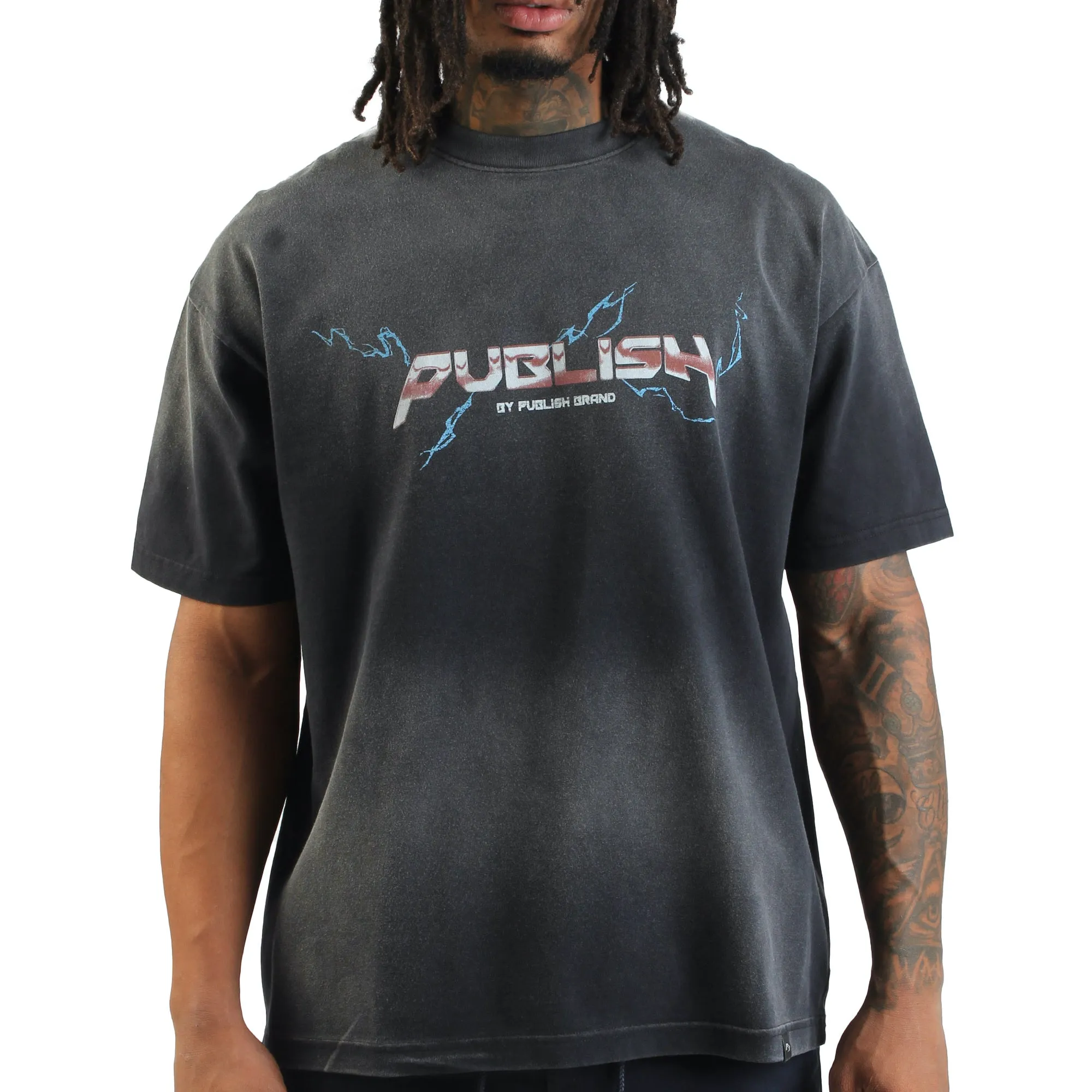 Thunder Monkey Washed Tee Oversized - Black sold by Publish product image thumbnail 2