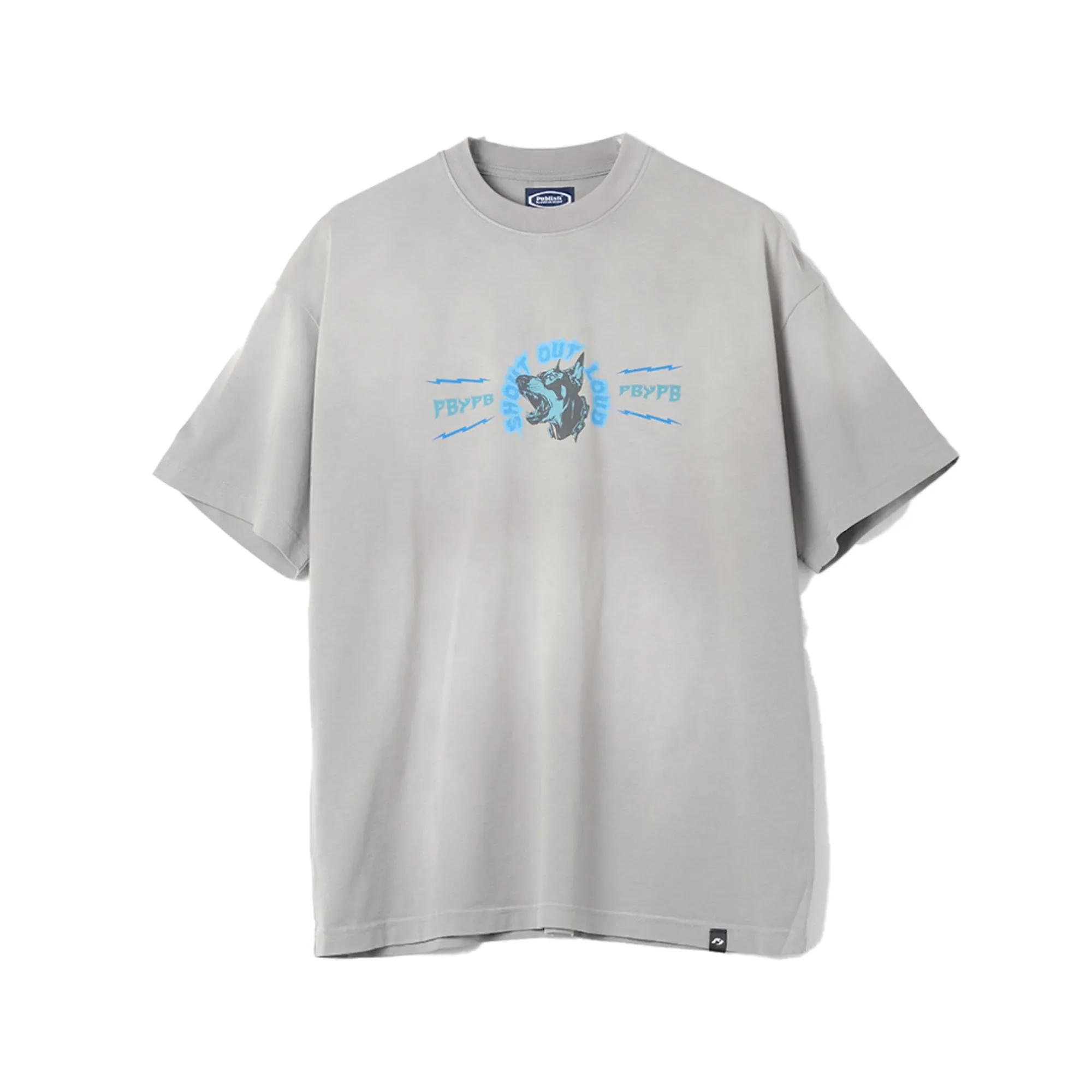 Bark Load Monkey Washed Tee Oversized - Grey sold by Publish