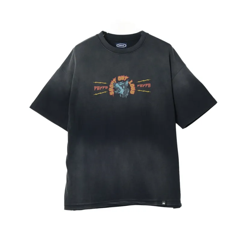 Bark Load Monkey Washed Tee Oversized - Black sold by Publish