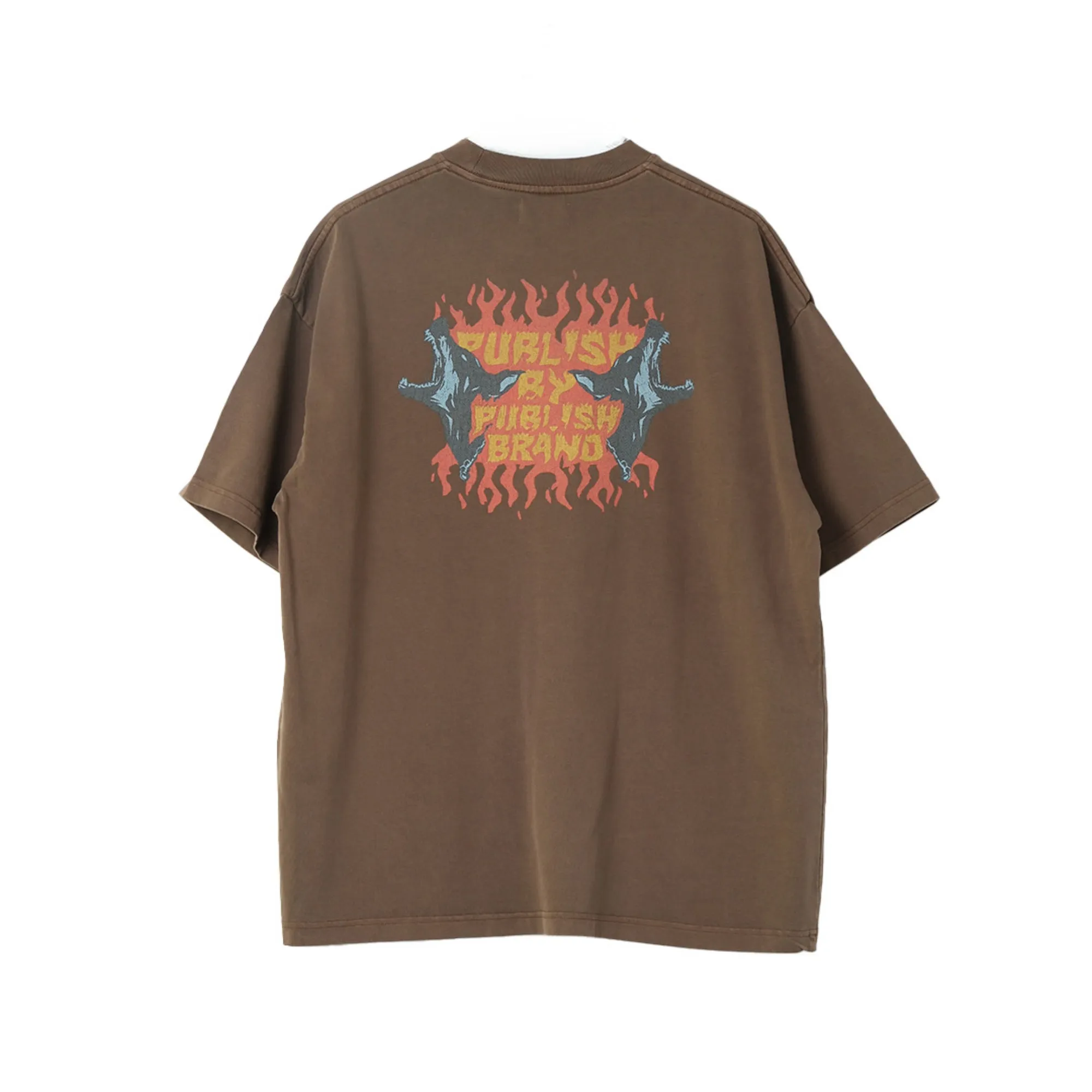 Stop Barking Monkey Washed Tee Oversized - Brown sold by Publish product image thumbnail 4