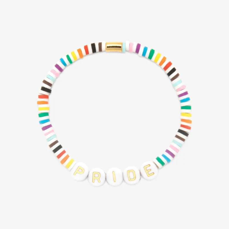 Pride Letter Bead Stretch Bracelet sold by Pura Vida
