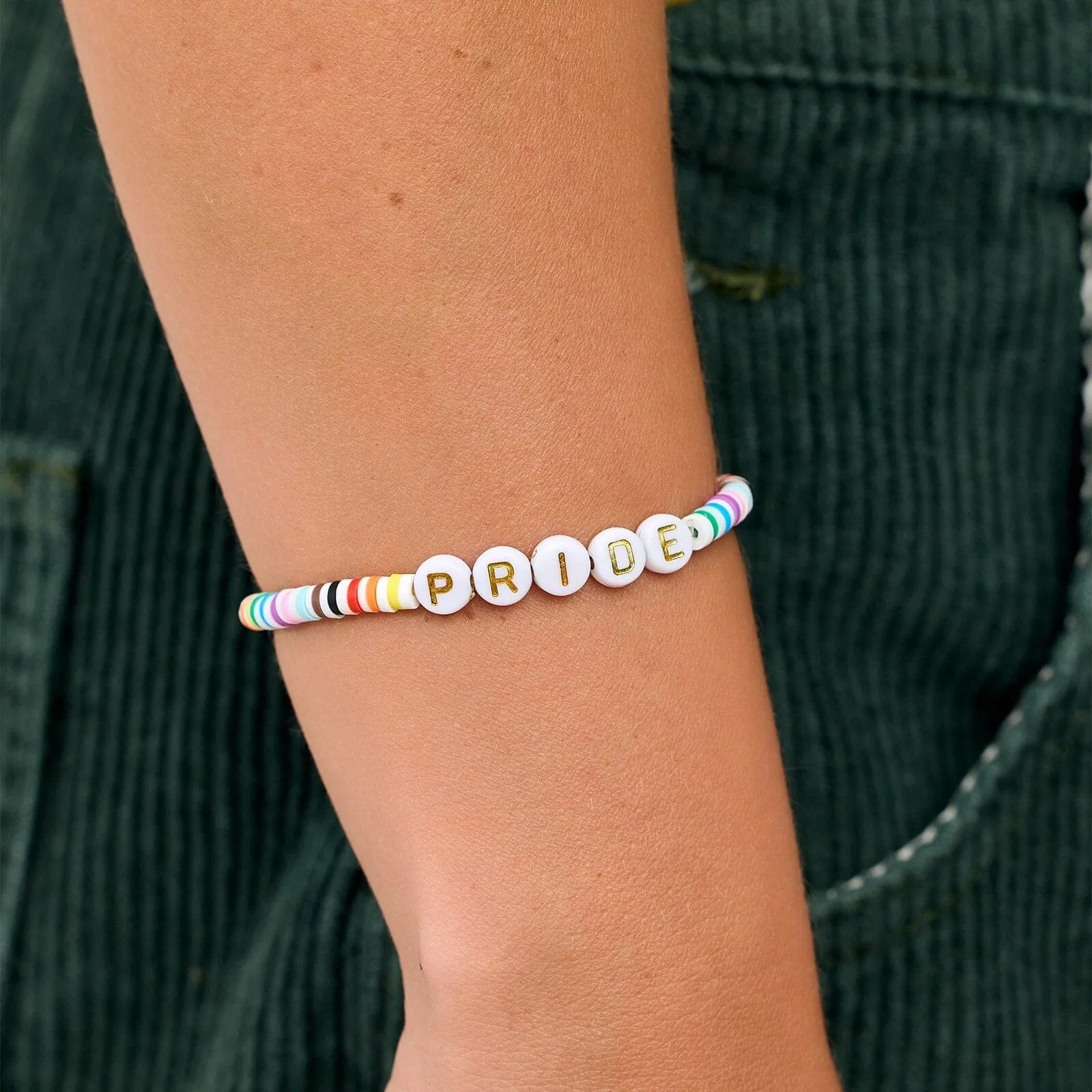 Pride Letter Bead Stretch Bracelet sold by Pura Vida product image thumbnail 2