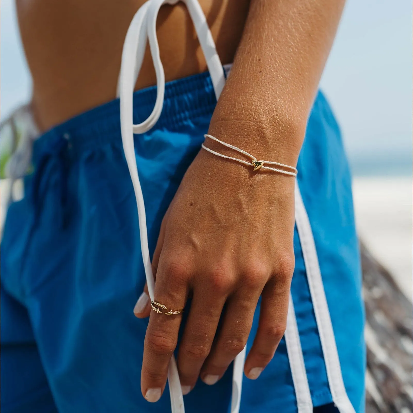 Dainty Shark Tooth Charm Bracelet sold by Pura Vida product image thumbnail 3