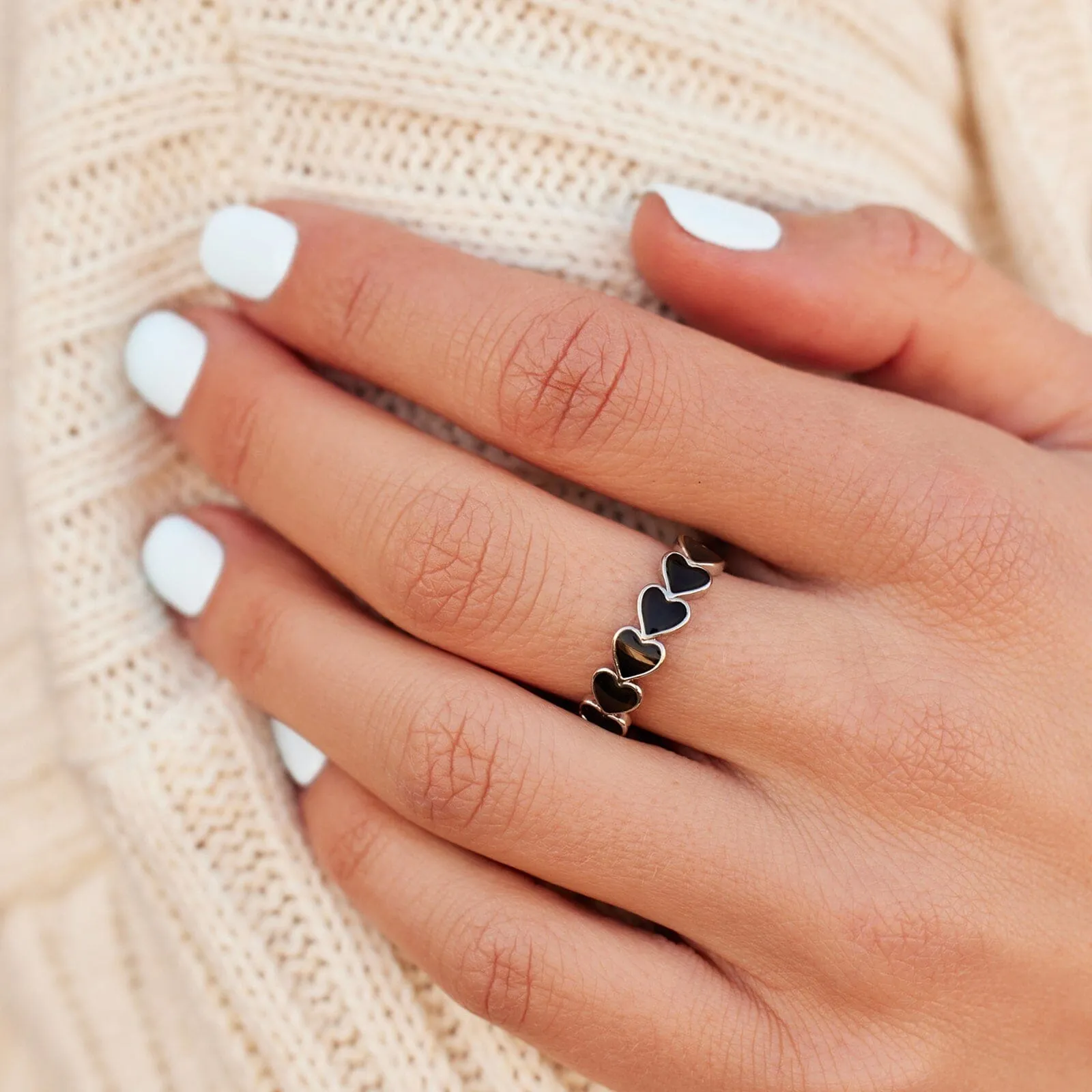 Mood Love Hearts Band Ring sold by Pura Vida product image thumbnail 2