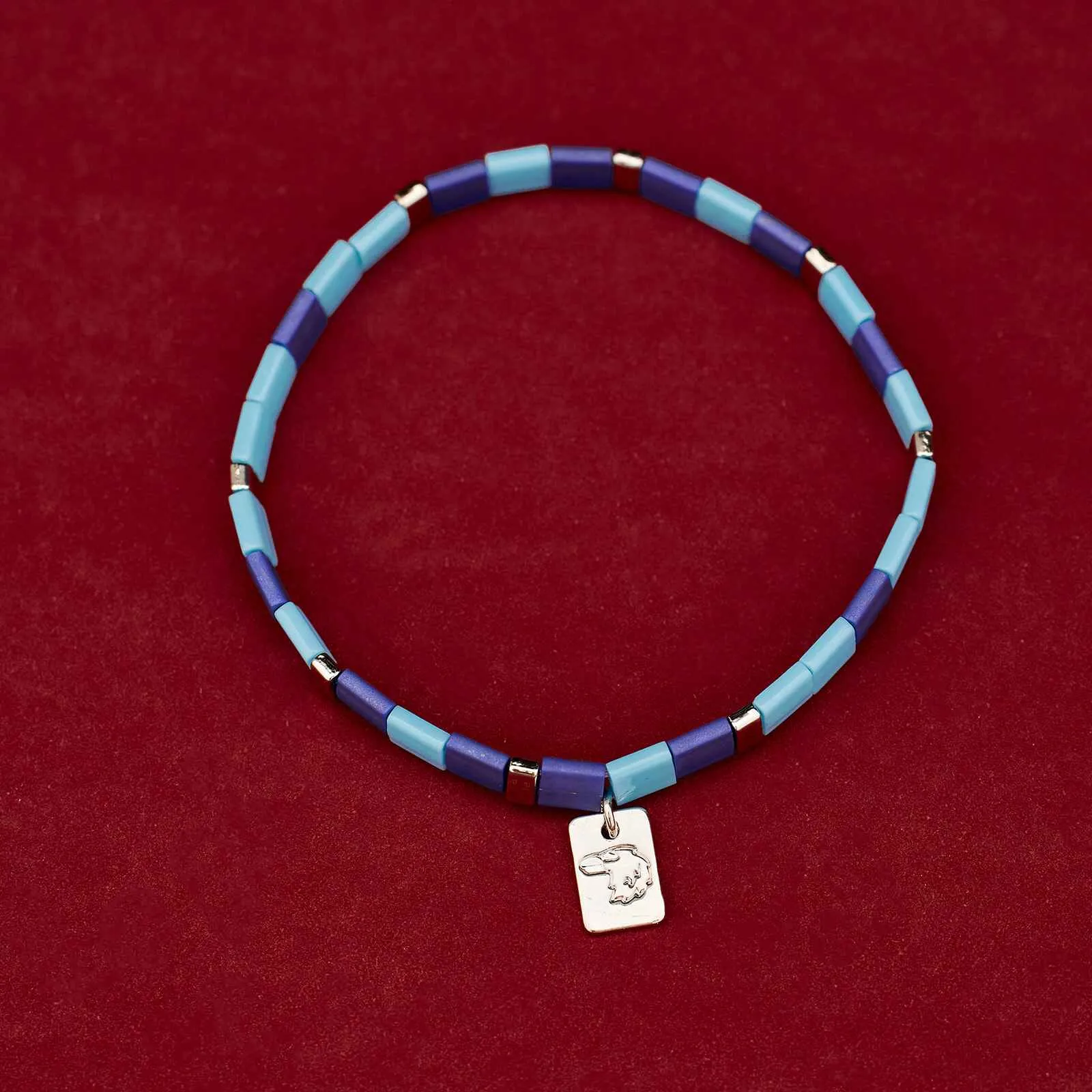 Ravenclaw™ Tile Bead Stretch Bracelet sold by Pura Vida product image thumbnail 3