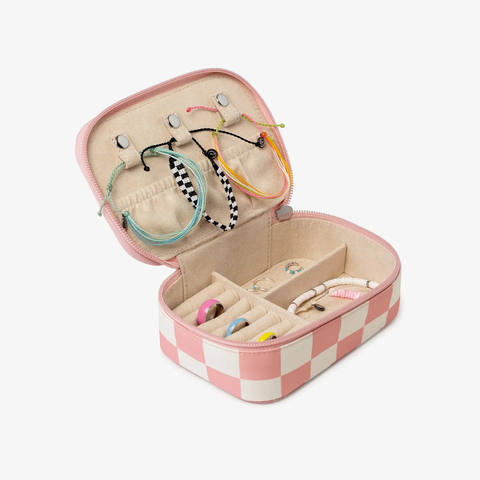 Pink Checkered Jewelry Case sold by Pura Vida product image thumbnail 2