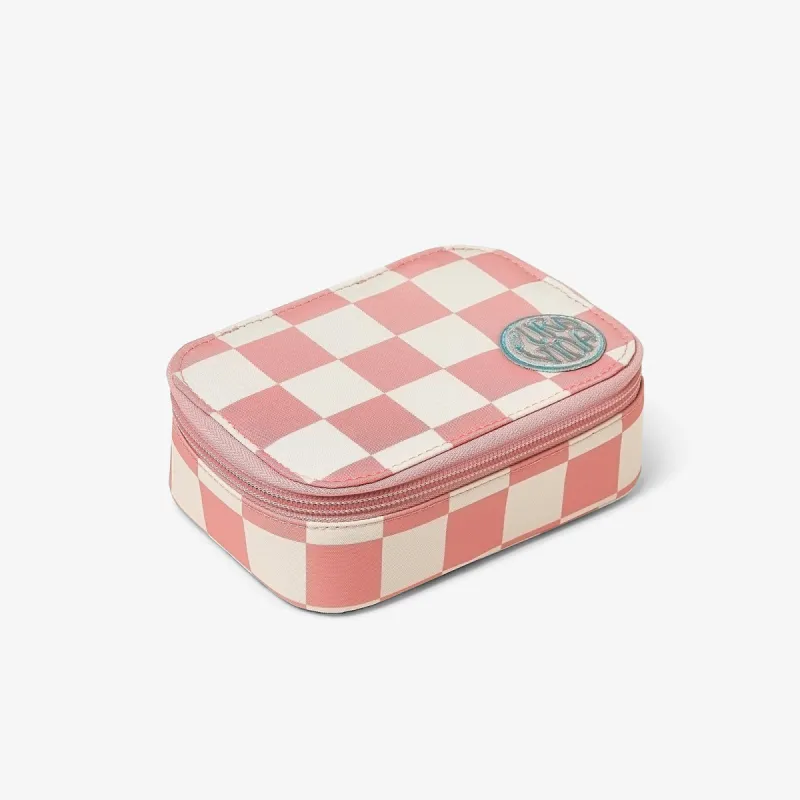 Pink Checkered Jewelry Case sold by Pura Vida