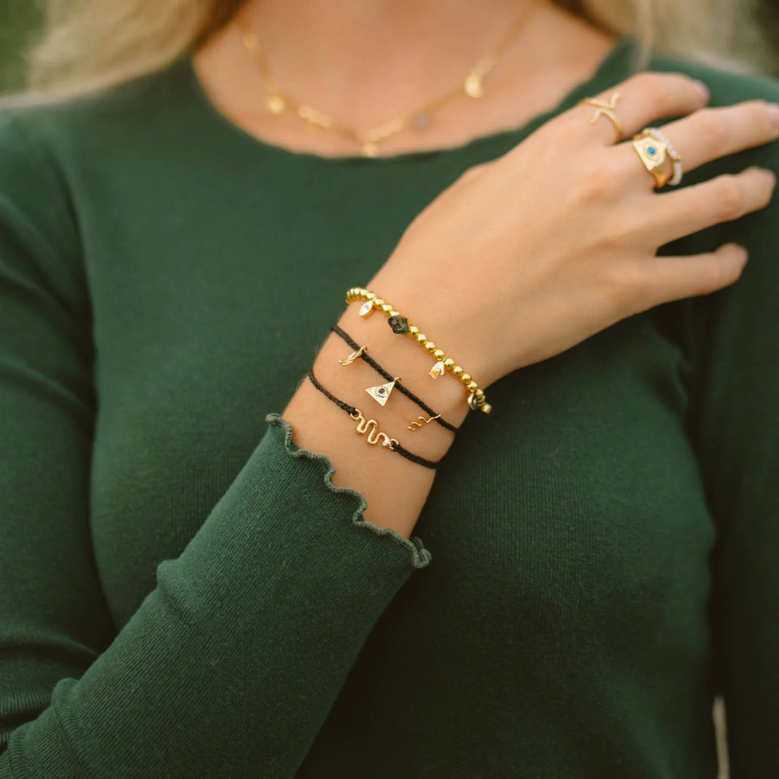 Mystics Mixed Charms Stretch Bracelet sold by Pura Vida product image thumbnail 5