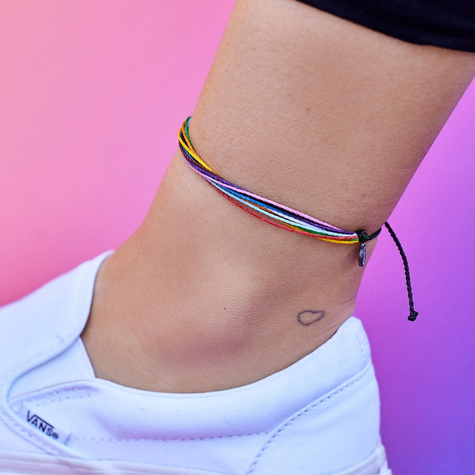 Progress Pride Anklet sold by Pura Vida