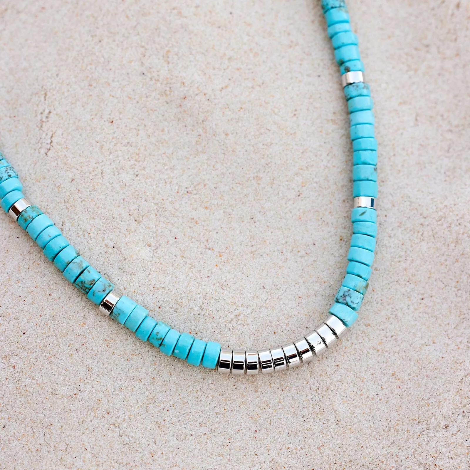 Turquoise Bead Choker sold by Pura Vida product image thumbnail 5