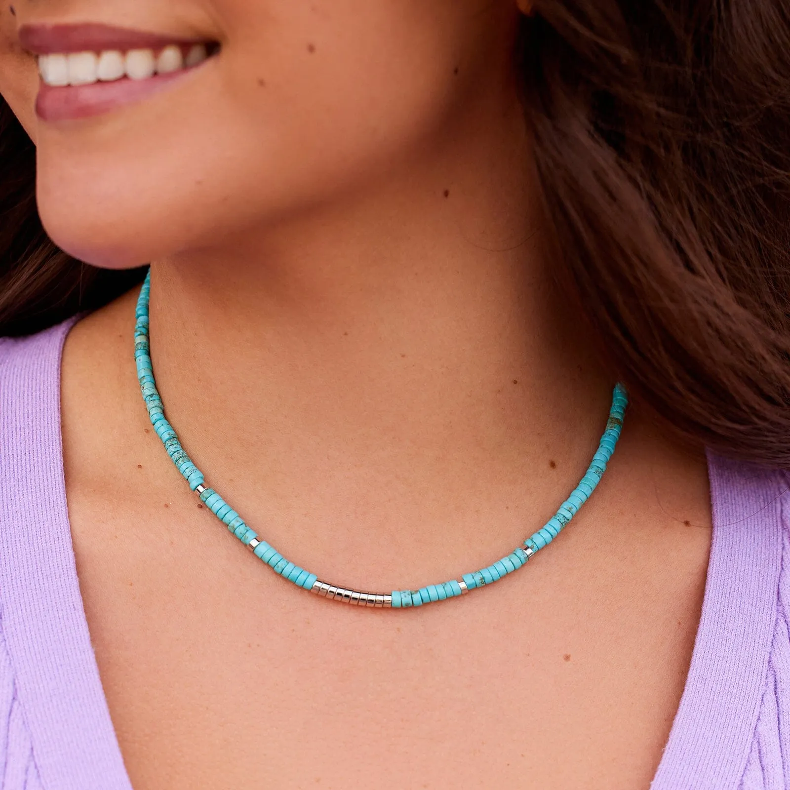 Turquoise Bead Choker sold by Pura Vida product image thumbnail 2